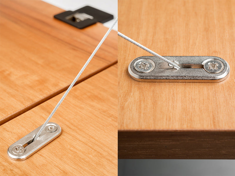 Meccanismo per Ante a Ribalta Miniwinch Forza 6 Kg Plastica Grigia Acciaio e Tecnoplastica Emuca