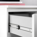 Set 2 Guide a Sfera per Cassetti H 51 mm in Acciaio Zincato Emuca Bianco