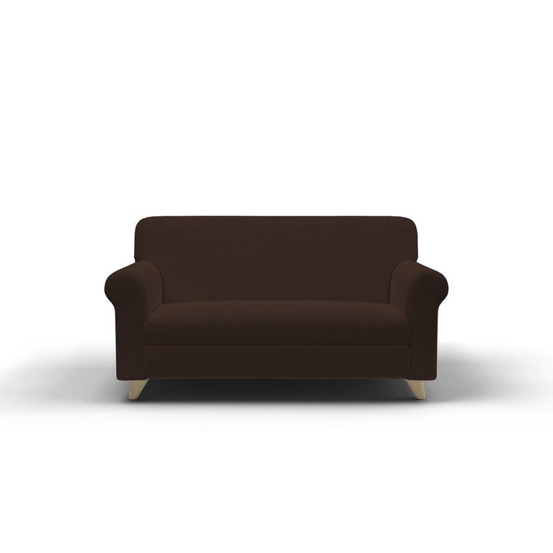 Copridivano Elasticizzato in Poliestere Leslie Marrone Varie Misure