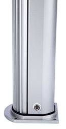 Mini Doccia Solare da Giardino 20L Miscelatore Lavapiedi e Doccetta Grigio Metallizzato