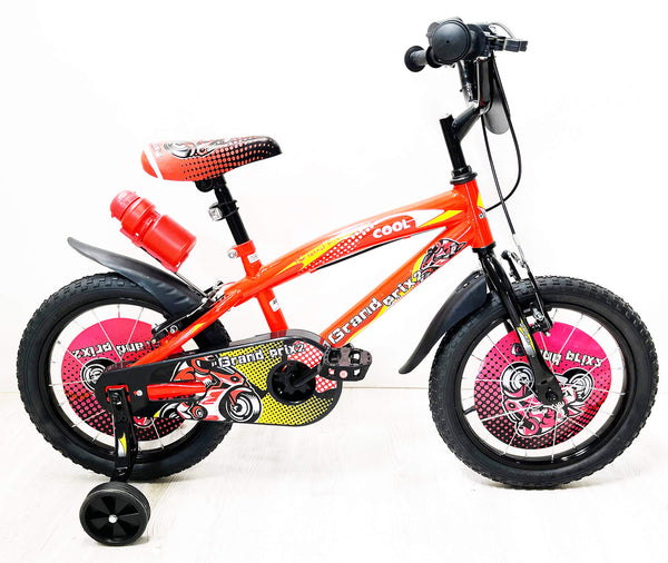 sconto Bicicletta per Bambino 16" 2 Freni con Borraccia e Scudetto Frontale Rossa