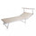 Lettino Prendisole da Giardino Cefalu XXL 213x85,5x40 cm in Alluminio Beige