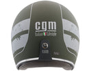 Casco Jet per Scooter Occhiale Interno CGM Savana 133L Verde Opaco