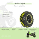 Quad per Bambini a Spinta Manuale con Suoni Integrati Verde   