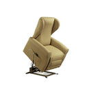 Poltrona Alzapersona Elettrica 2 Motori 90x100x90 cm Sofa in Microfibra Dispositivo Medico 1 Cammello