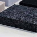 Pannello Fonoassorbente da Soffitto con Kit di 4 Cavetti 150x50 cm Finitura Antracite     