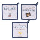 Set 3 Presine 20x20 cm in Cotone VdE Tivoli 1996 Le Travisate Bianco