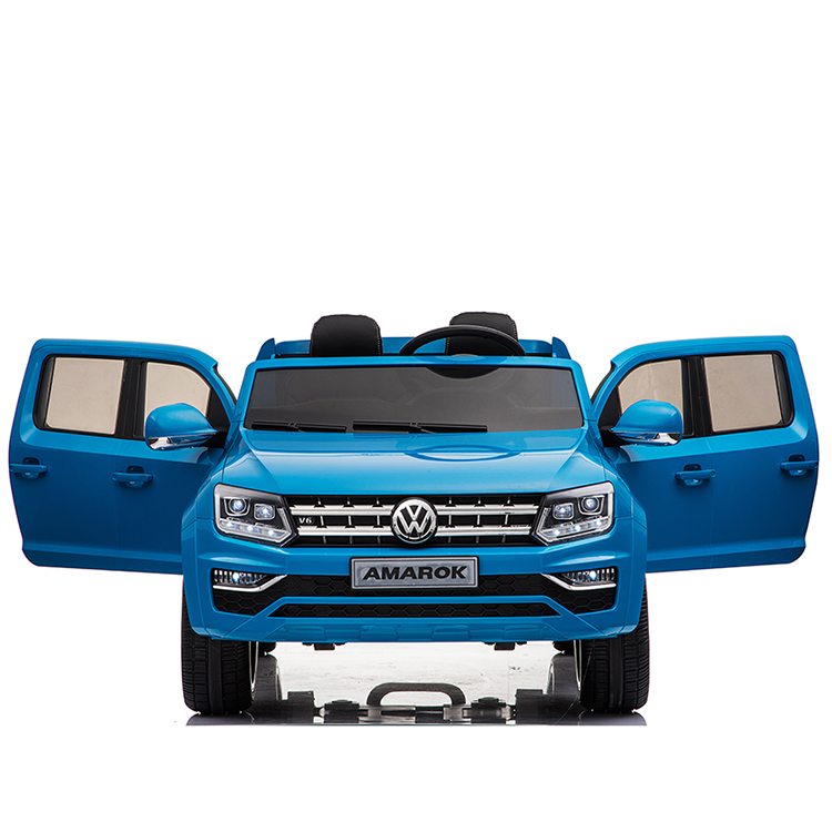 Macchina Elettrica per Bambini 2 Posti 12V con Licenza Volkswagen Amarok Blu