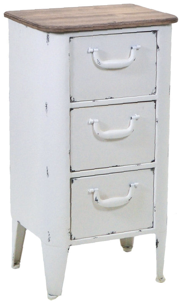 Cassettiera in Metallo 3 Cassetti Edimburgo Bianco prezzo