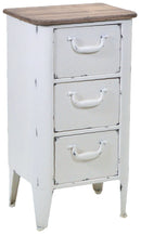 Cassettiera in Metallo 3 Cassetti Edimburgo Bianco