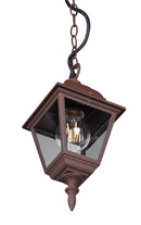 Lampada a Sospensione da Esterno Attacco E27 in Alluminio Ruggine