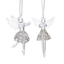 Set 6 Angeli 10 cm Silver