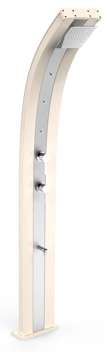 Doccia Solare da Giardino 40L Miscelatore Nebulizzatore e Lavapiedi Arkema Dada Fascia Inox Sabbia prezzo