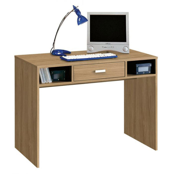 Scrivania da Ufficio 1 Cassetto 2 Vani 104x52x76 cm in Legno Noce prezzo