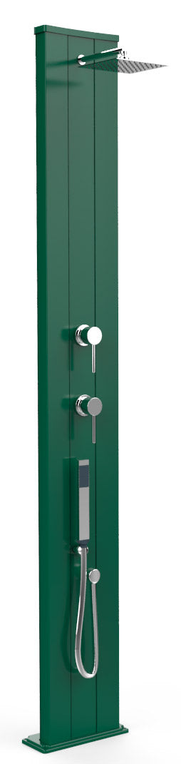 Doccia Solare da Esterno Giardino 40L Miscelatore e Doccetta Mobile Arkema Dada S Verde sconto