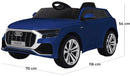 Macchina Elettrica per Bambini 12V con Licenza Audi Q8 Blu