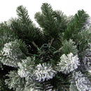 Albero di Natale Artificiale Innevato Monte Vettore Slim Verde Varie Misure