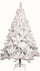 Albero di Natale Artificiale 120 cm 144 Rami Apertura a Gancio Bianco