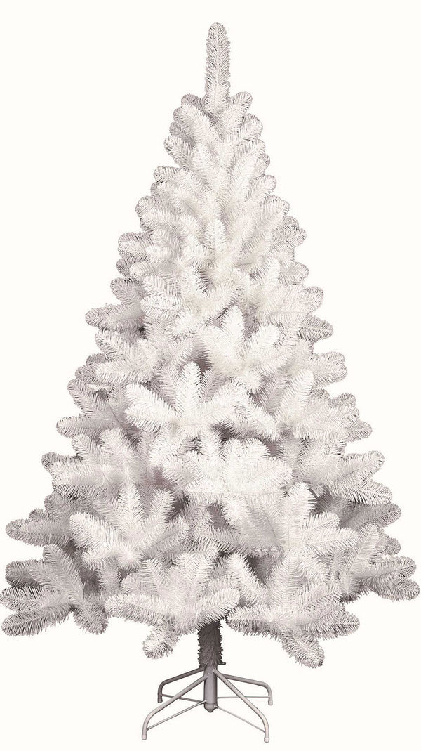 acquista Albero di Natale Artificiale 210 cm 600 Rami Apertura a Gancio Bianco