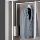 Appendiabiti per Armadio 83-115 cm Max 12Kg in Acciaio Emuca Bianco
