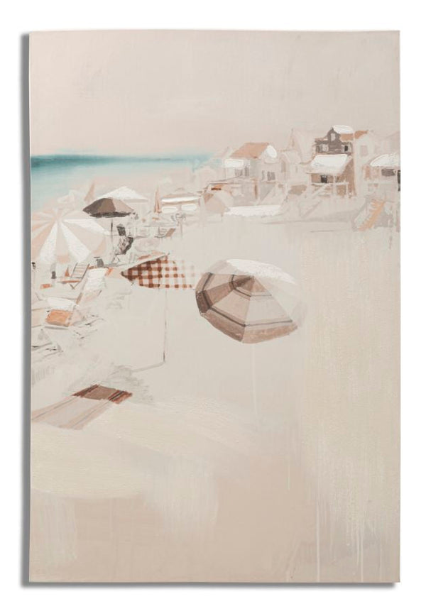 sconto Stampa Dipinta Beach 2 80x3x120 cm in Legno e Tessuto