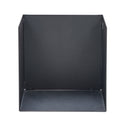 Portalegna 50x35x49,5 cm Crea Chiuso in Acciaio Nero 