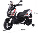 Scooter Elettrico per Bambini 6V City Runner Bianca