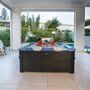 Vasca Idromassaggio da Esterno Spa Smontabile 160x160x65 cm 6 Persone Oslo Sapphire Pannello OLED