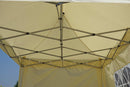 Gazebo Pieghevole da Giardino in Ferro e Alluminio 3x2m Vorghini Limber Bianco