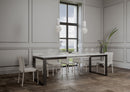 Tavolo Allungabile 180-440x90x77 cm Tecno Evolution Bianco Frassino