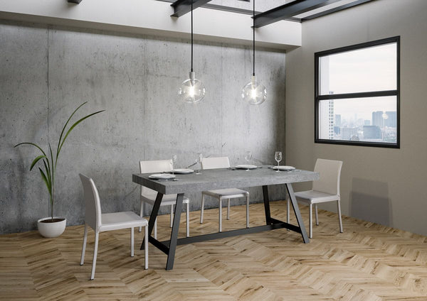 Tavolo 160x90x76 cm Achille Fix Cemento acquista