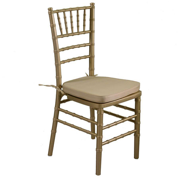 Sedia Chiavari 40x40xh43/92 cm con Cuscino in Legno Oro prezzo