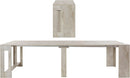 Consolle Allungabile 51/300x90x77 cm Pratika Bianco Lucido