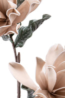 Set 2 Fiori di Dalia Composta da 2 Fiori Artificiali Altezza 94 cm Grigio