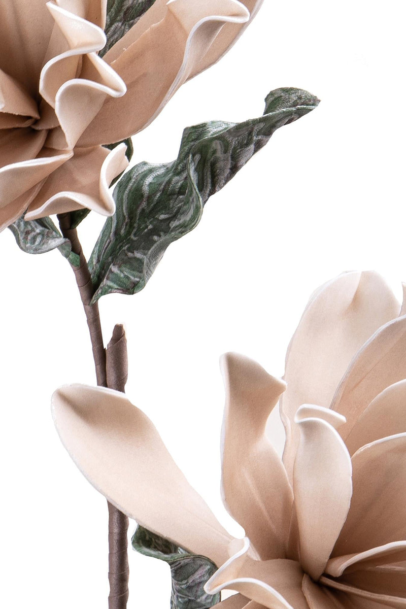 Set 2 Fiori di Dalia Composta da 2 Fiori Artificiali Altezza 94 cm Grigio