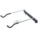 Staffa Porta Bici da Parete 2 Braccia a Gancio in Acciaio Zincato