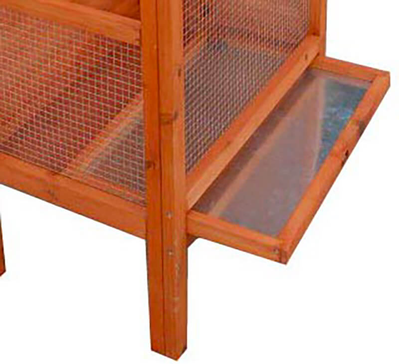 Voliera da Esterno 77x55x158 cm in  Legno Naturale 