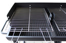 Barbecue a Carbonella 100x47x94 h cm in Acciaio Nero