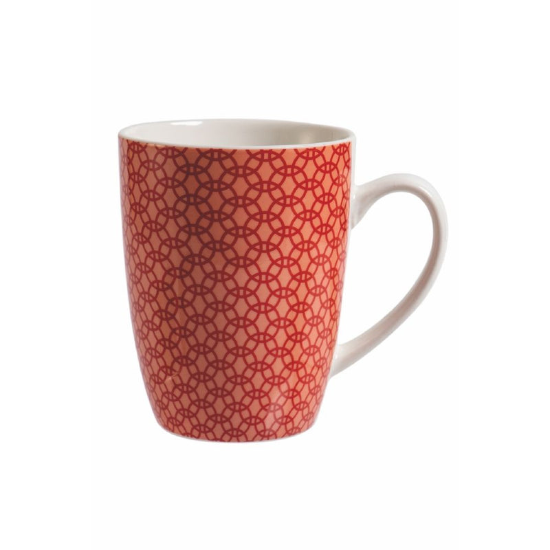 Set 6 Tazzine da Caffè Ø6x7 cm in Bone China VdE Tivoli 1996 Geometric