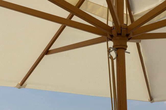 Ombrellone da Giardino 3x4 m Palo Ø48 mm Eclipse Naturale in Alluminio