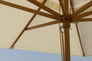 Ombrellone da Giardino 3x4 m Palo Ø48 mm Eclipse Naturale in Alluminio