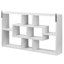 Mensola Soggiorno in Legno 8 Vani 85x14.5x47.5 cm 