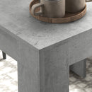 Set da Pranzo Tavolo e 2 Sedie Imbottite in Pelle PU Grigio   