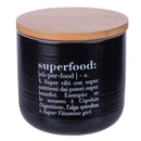 Barattolo Piccolo Superfood 500 ml in New Bone China VdE Tivoli 1996 Nero
