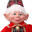 Elfo tessuto rosso verde cm 16x11xh65