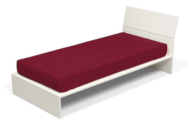 acquista Lenzuolo Sotto con Angoli ed Elastico Tinta Unita Bordeaux