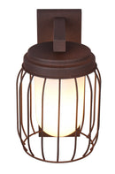 Applique da Esterno Attacco E27 in Alluminio Pressofuso Ruggine