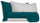 Set Lenzuola Sopra Sotto e Federe Doubleface Verde Petrolio\/Grigio Chiaro