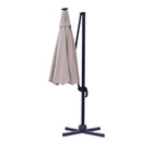 Ombrellone da Giardino Decentrato Ø3m in Alluminio con LED Florida Sabbia