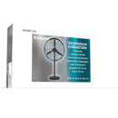 Ventilatore Industriale a Piantana 3 Pale Ø75cm 3 Velocità in Acciaio Laminato Nero      